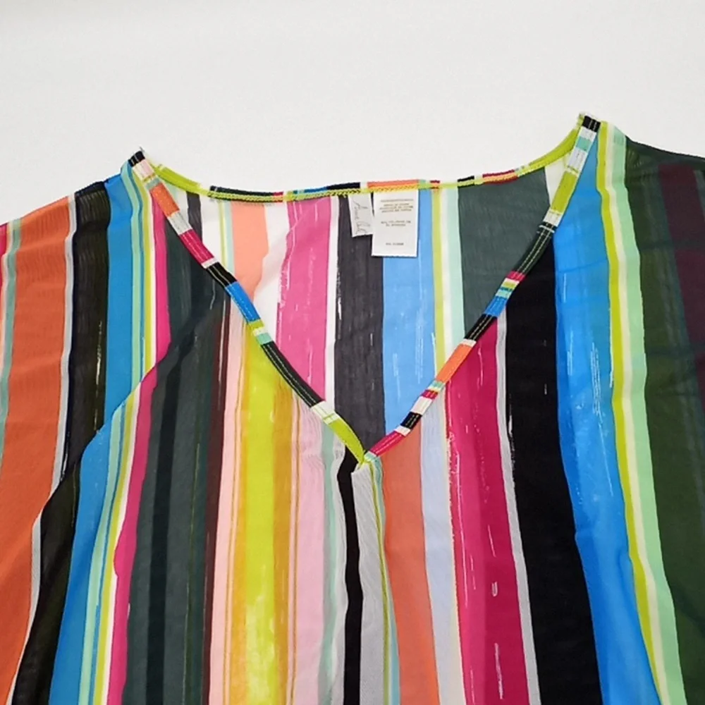 Anne Cole multicolor stripe